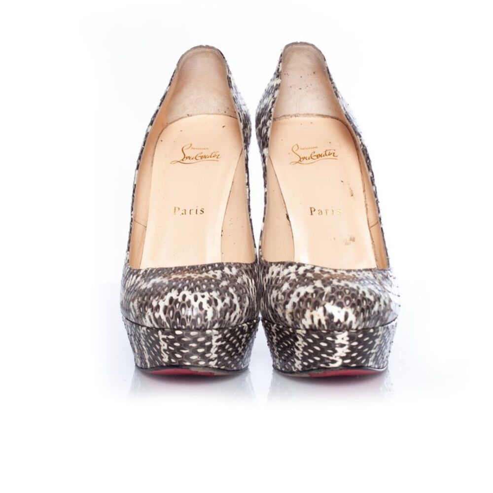 Christian Louboutin Bianca Python Platform Pumps - image 5